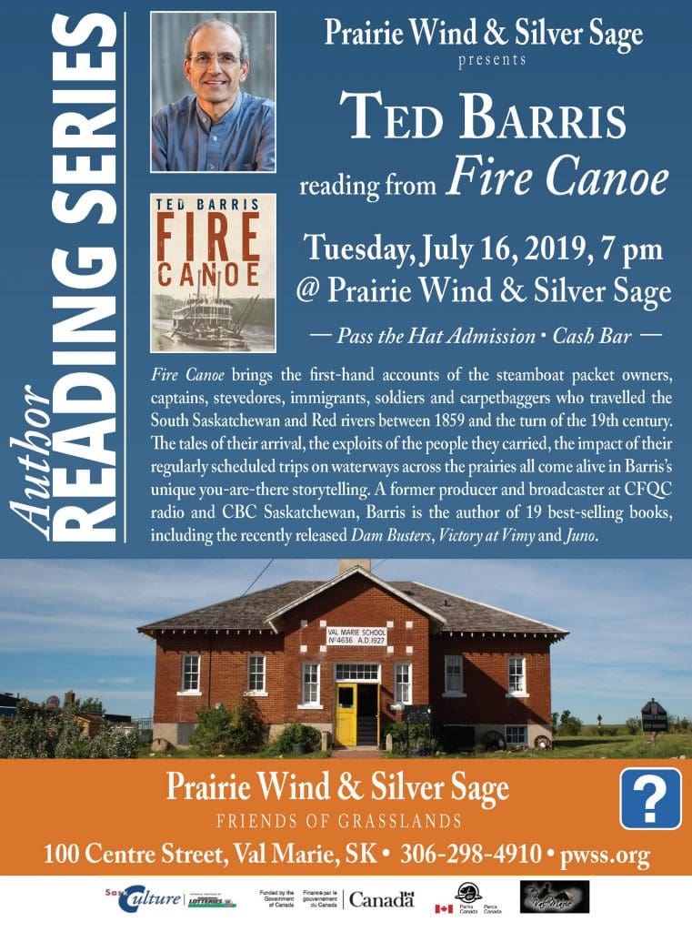 Author Reading Ted Barris July 16 @ PWSS