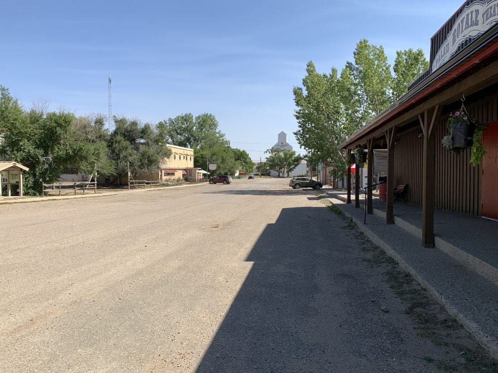 Centre Street, Val Marie in 2020. Photo by Jyllian Kaliciak
