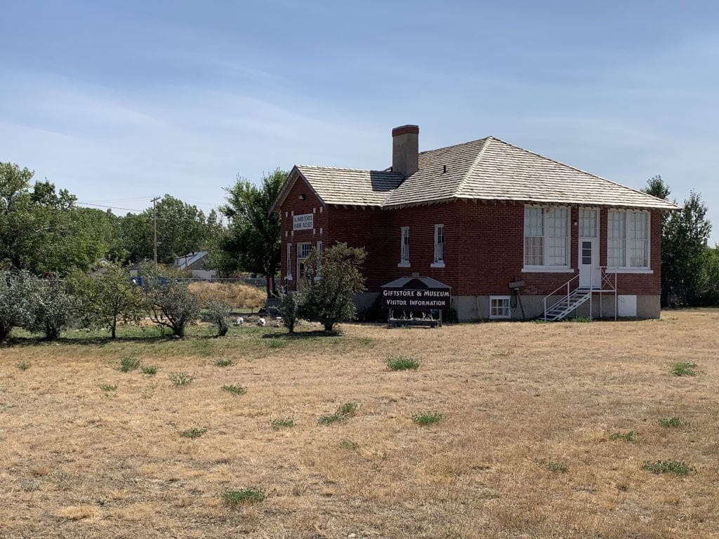 The Little Brick Schoolhouse in 2020, home to Prairie Wind & Silver Sage