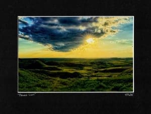 Prairie Light Matted Print - Robert Postma