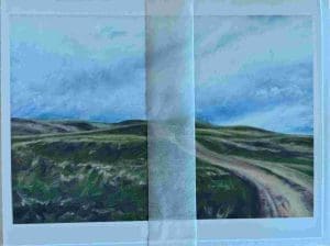 Evening at two Trees Note Card - Laureen Marchand