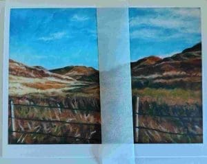 Fence Line Note Card - Laureen Marchand
