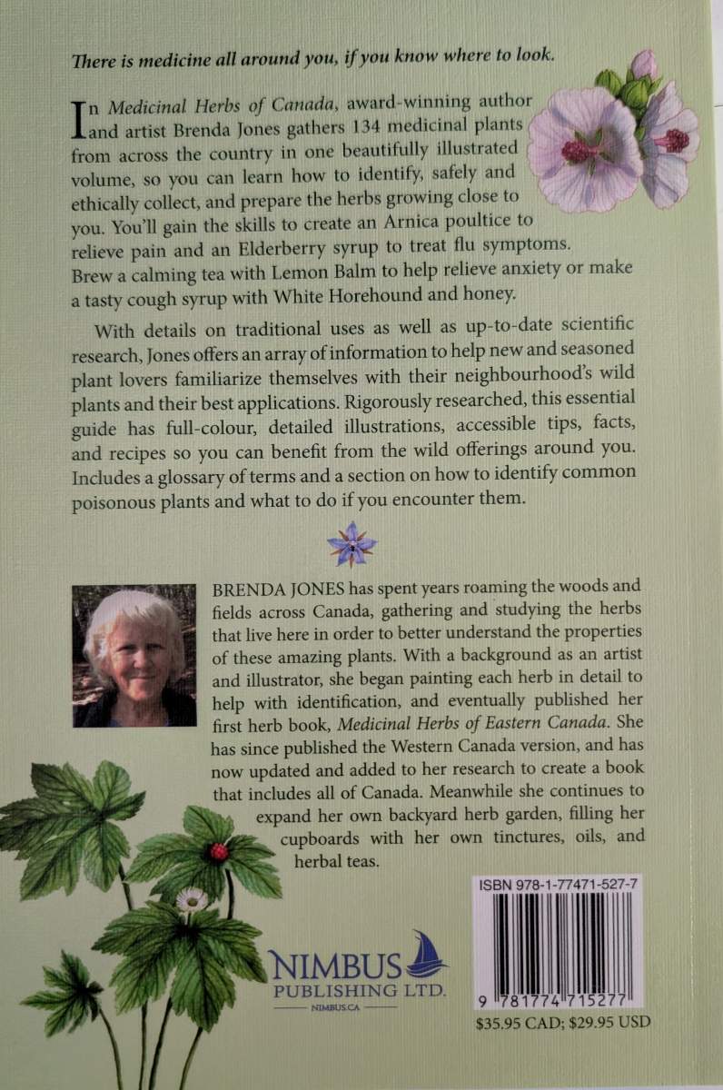 Medicinal Herbs of Canada Back Cover