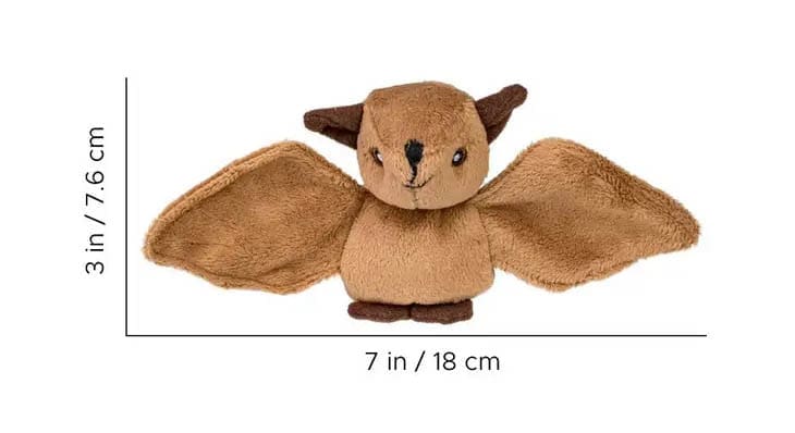 4" Mini Stuffed Bat - Wildlife Tree - Image 2